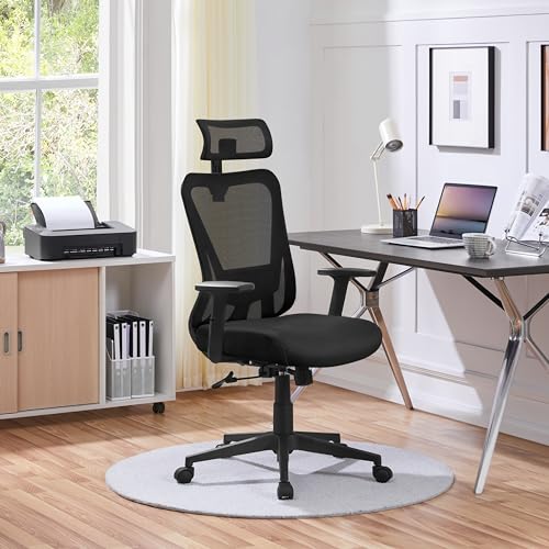 Yaheetech Fauteuil de Bureau Ergonomique Noir The Forest Stewardship Council